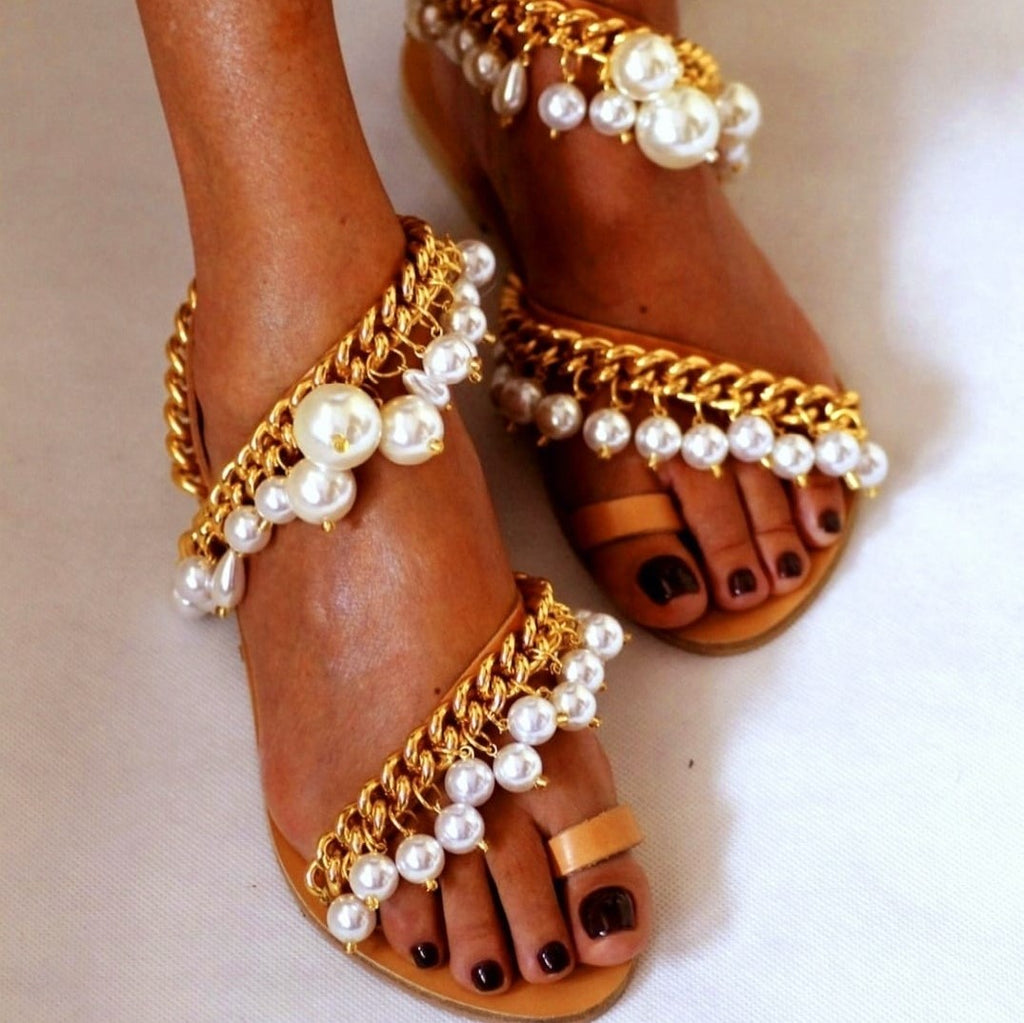 Sandales perles